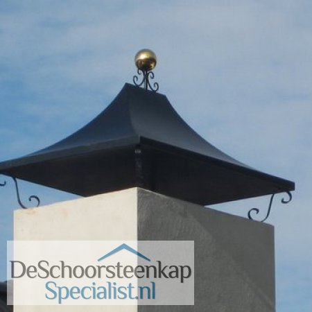 schoorsteenkap met krulpoten