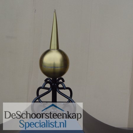 Messing bol en piek